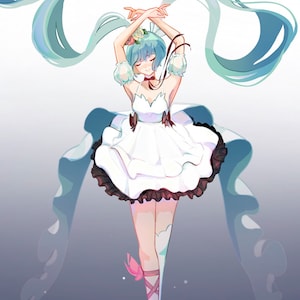 Hatsune Miku Print Ballerina