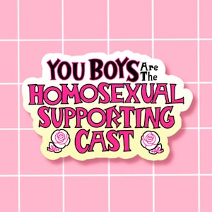 You boys are the homosexual supporting cast OHSHC Sticker