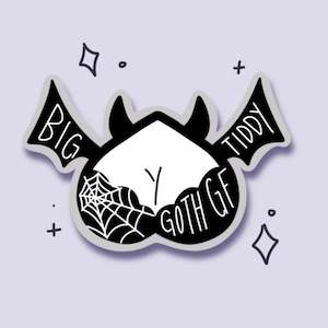 Big Tiddy Goth Gf Sticker Meme - Etsy