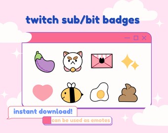 Bee and Puppycat Twitch Sub / Bit Badges