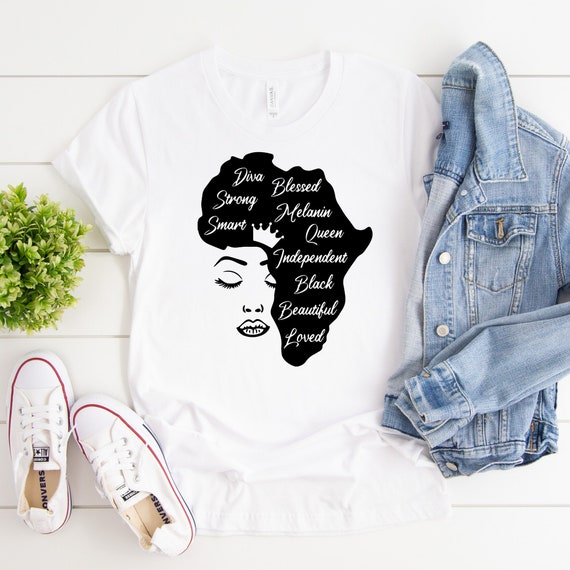 Afro African Shirt Fun Shirt Girl Power Shirt Feminist - Etsy