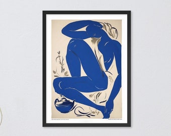 Matisse Inspired Framed Poster Print Art, Tea Design MadTeas Collection no. 8