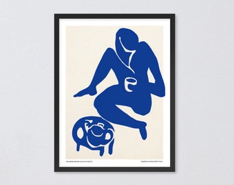 Framed poster Matisse inspired by Blue Nudes Art Work, Madteas Framed print no.12