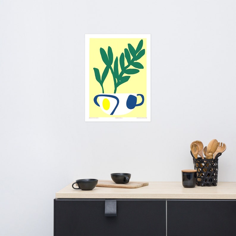 Matisse inspired Poster Print , UnFramed, Tea Theme Print of Good Quality, Wall Art
