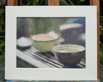 Acrylic Painting of Cup of tea Original Painting of Tea Framed Painting for Home Photorealistic Painting