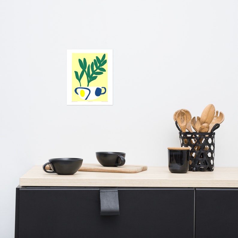 Matisse inspired Poster Print , UnFramed, Tea Theme Print of Good Quality, Wall Art