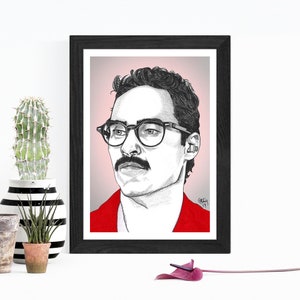 Theodore Twombly 'Her' Movie Art Print | Movie Wall Art | Giclee Print | Joaquin Phoenix Art Print | A4 Wall Decor | Spike Jonze Art Poster