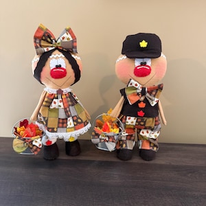Prim fall Gingerbread Dolls, Everyday Decor