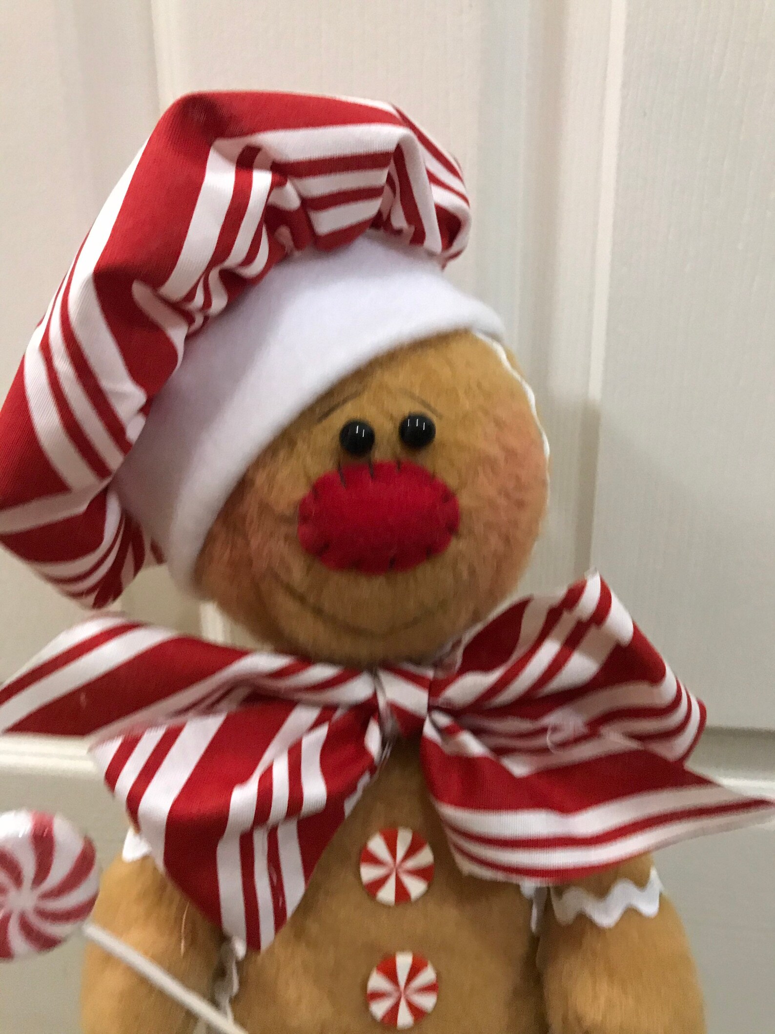 Whimsical Standing Gingerbread Holiday Decor Etsy