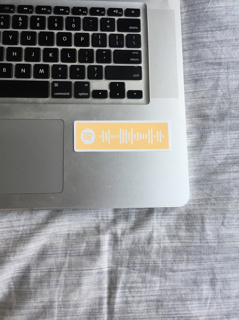 Custom spotify code sticker vinyl sticker decal laptop Etsy