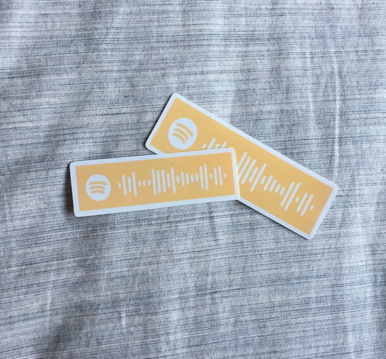 Custom spotify code sticker vinyl sticker decal laptop Etsy