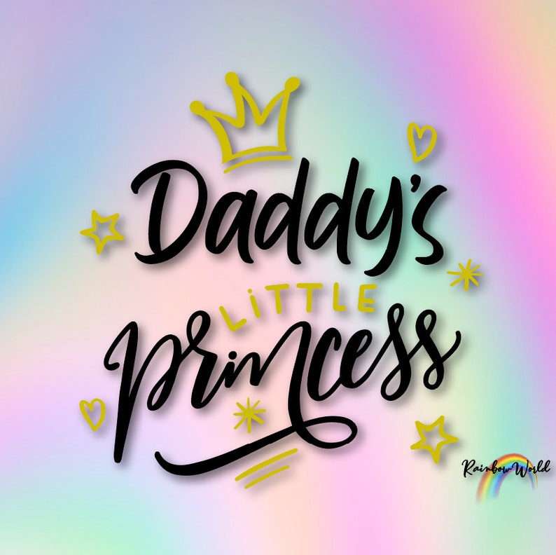 Daddy's little Princess svg/pdf/png/eps/dxf files | Etsy