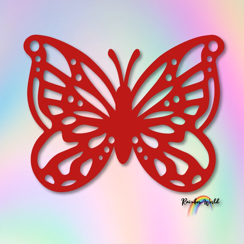 Butterfly SVG stencil Butterflies SVG template Butterfly cut Etsy