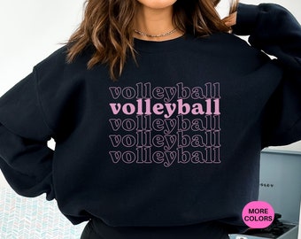 Volleyball Sweatshirt: Retro Style, Gift for Player or Coach