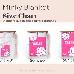 Personalized Volleyball Blanket: Custom Name & Number Fleece Blanket image 3