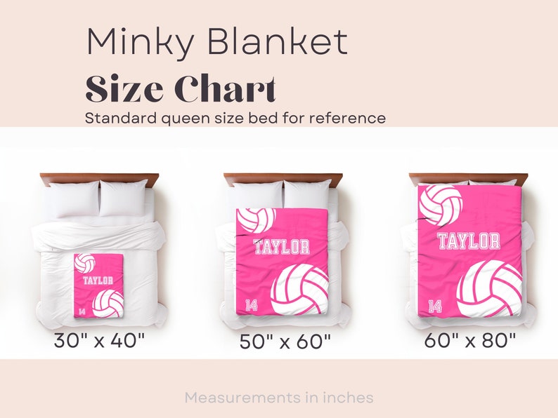 Personalized Volleyball Blanket: Custom Name & Number Fleece Blanket image 3
