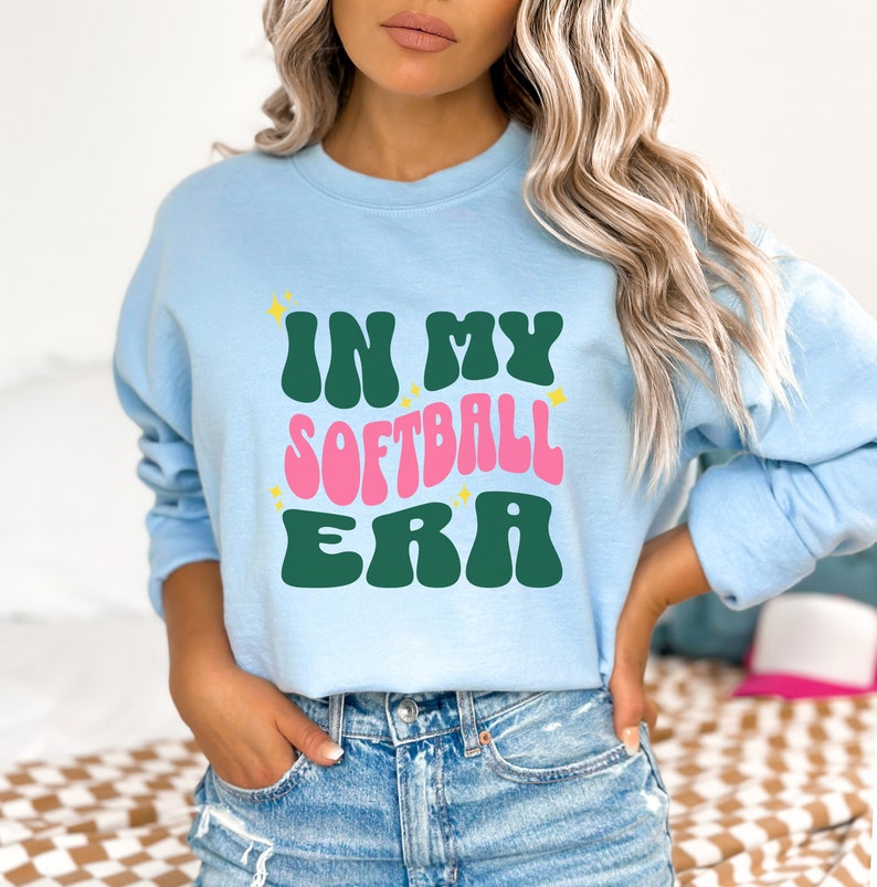 Softball Sweatshirt, Softball Era Shirt, in My Softball Era Cozy