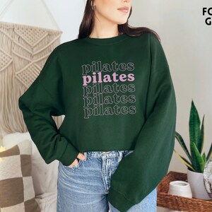 Pilates Sweatshirt, Gift for Pilates Teacher, Pilates Instructor Sweatshirt, Custom Pilates Shirt, Pilates Gift pink Pilates Girl Shirt