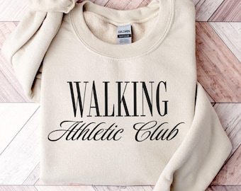 Walking Athletic Club Sweatshirt: Trendy Fitness Gift