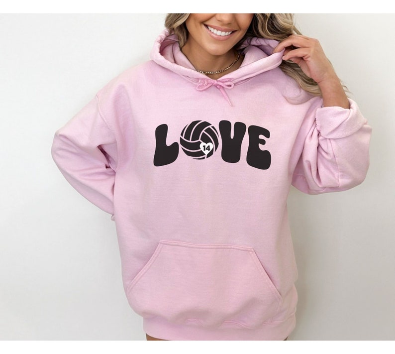 Volleyball Hoodie Sweatshirt, Custom Volleyball Love Shirt, Volleyball