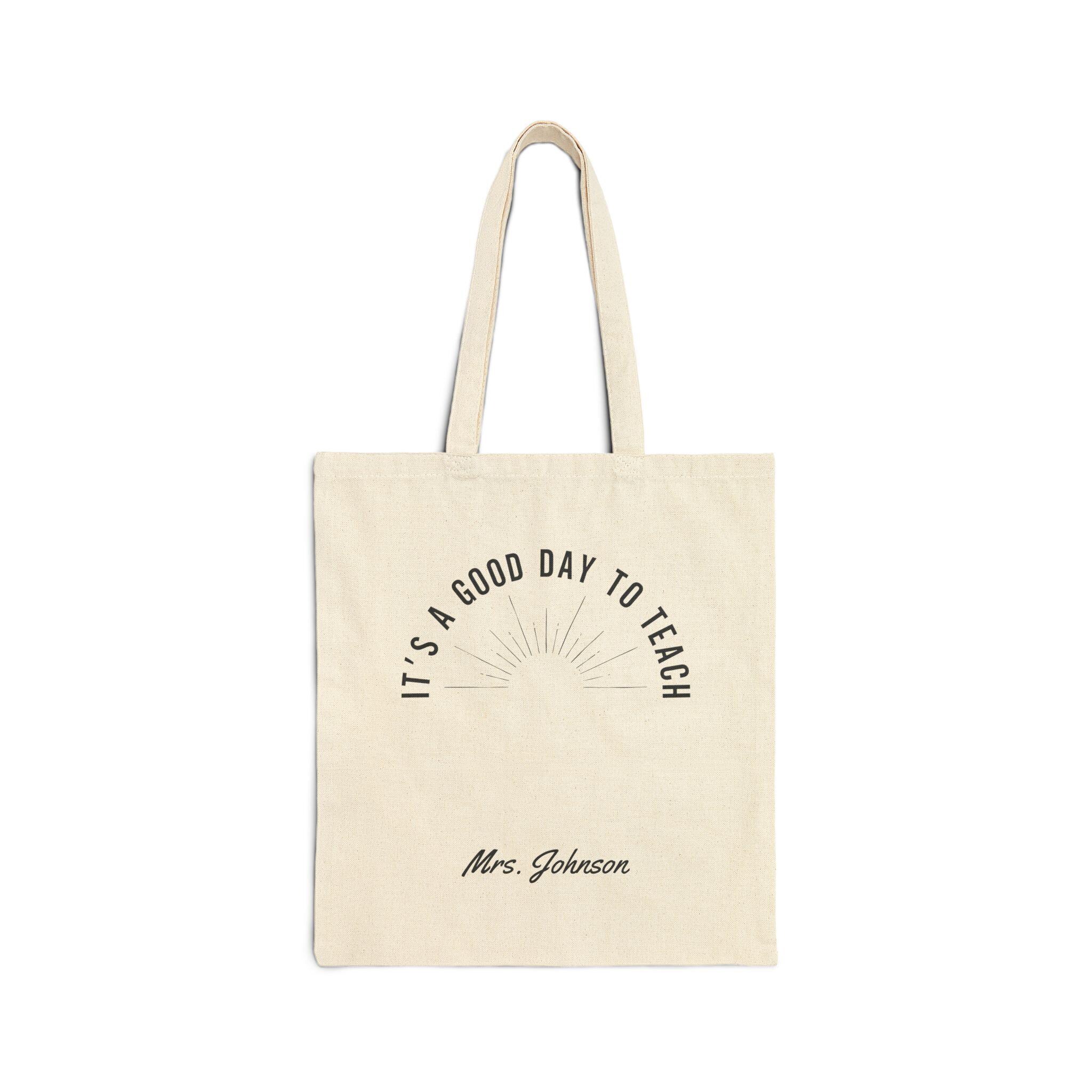 Personalized Teacher Tote Bag: Custom Grade/subject, Back to School ...