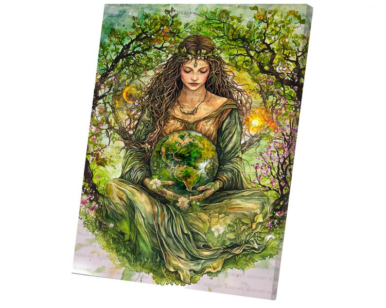Gaia, Greek Goddess Mythology, Goddess of Earth, Mother of All Life ...