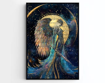 Valkyrie, Norse Mythology, Woman Warrior, Fanart, Watercolor Art Print, Poster, Canvas, Wrapped Canvas