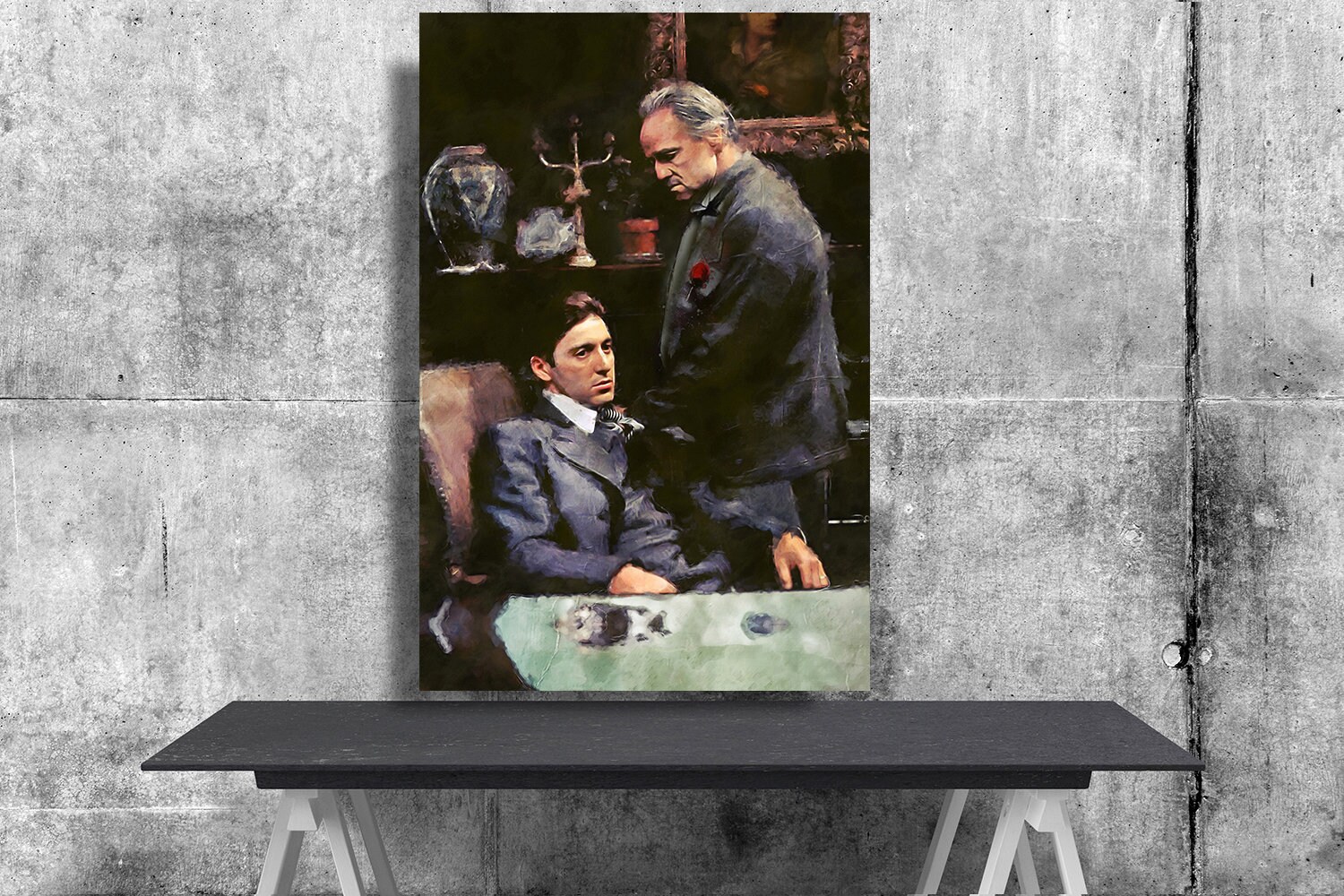 Der Pate Don Vito Corleone Michael Corleone Marlon Brando Etsy