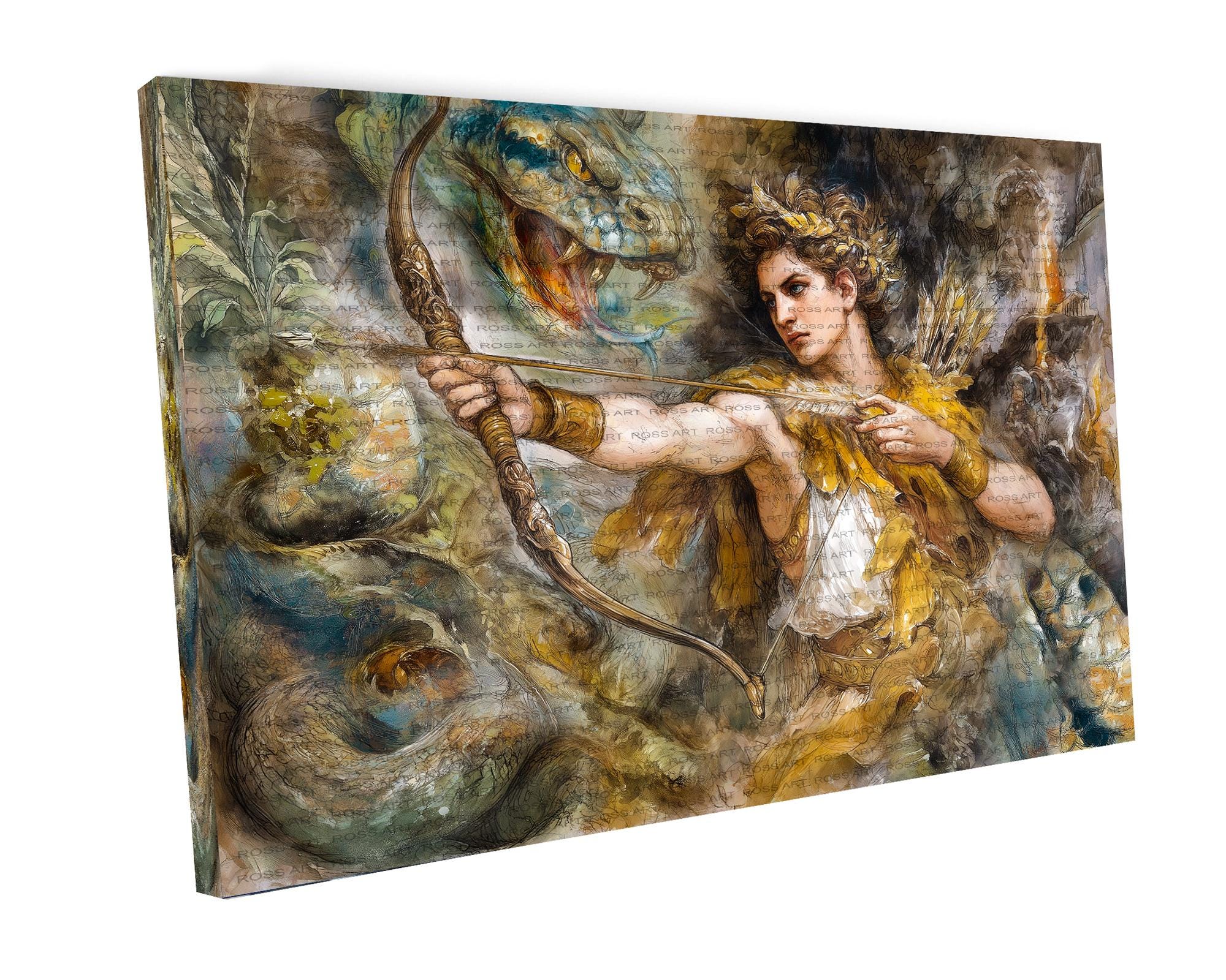 Apollo and the Serpent Python, Greek God, God of the Sun, Healing ...