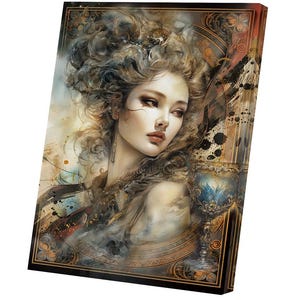 Iris, Irida, Greek Mythology, Goddess of the Rainbow, Messenger of the Gods, Watercolor, Fanart, Art Print, Poster, Canvas, Wrapped Canvas