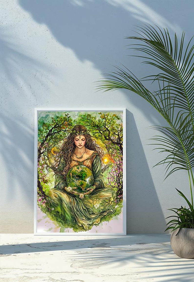 Gaia, Greek Goddess Mythology, Goddess of Earth, Mother of All Life ...