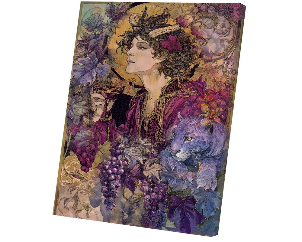 Dionysus, God of Wine, God of Fertility and Festivity, God Greek Mythology, Fanart, Watercolor Art Print, Poster, Canvas, Wrapped Canvas