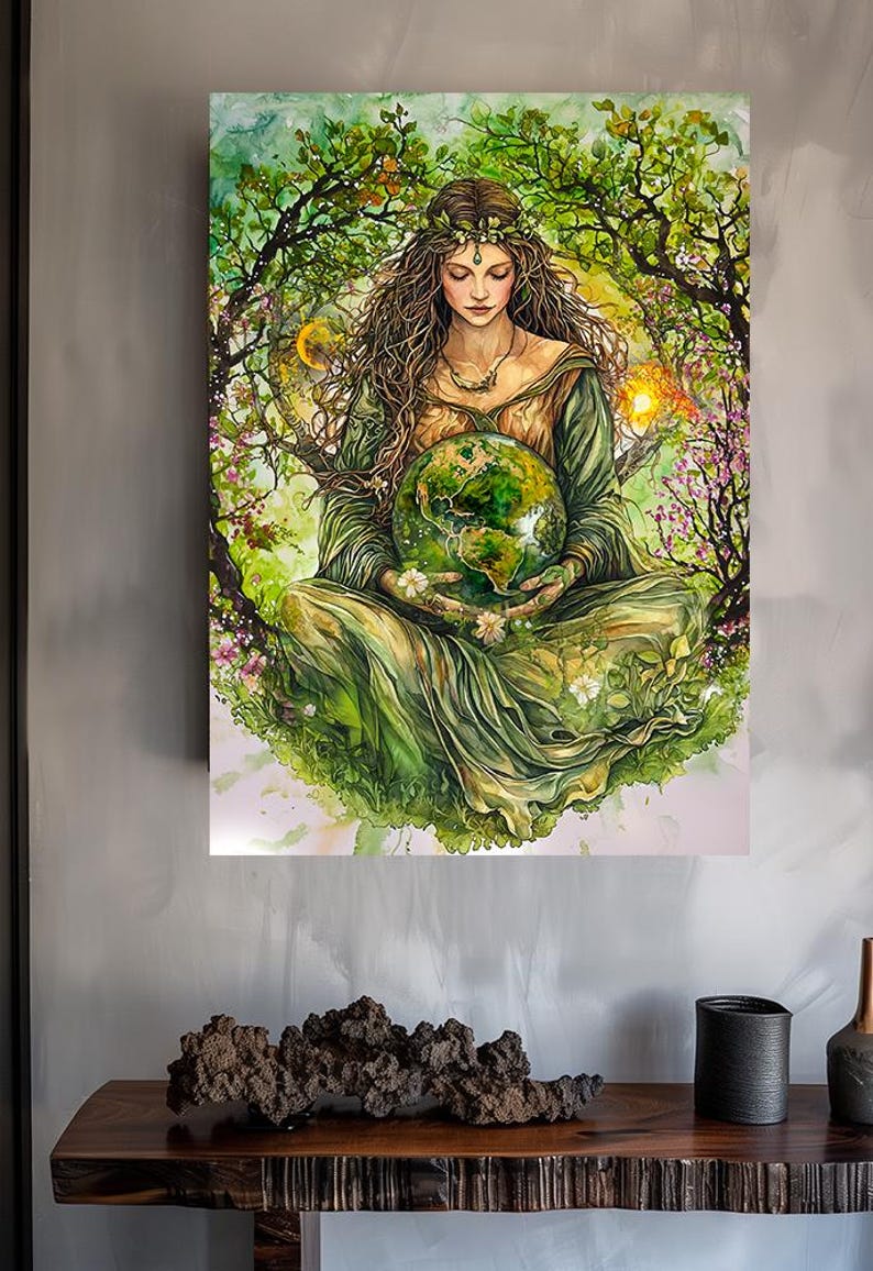 Gaia, Greek Goddess Mythology, Goddess of Earth, Mother of All Life ...