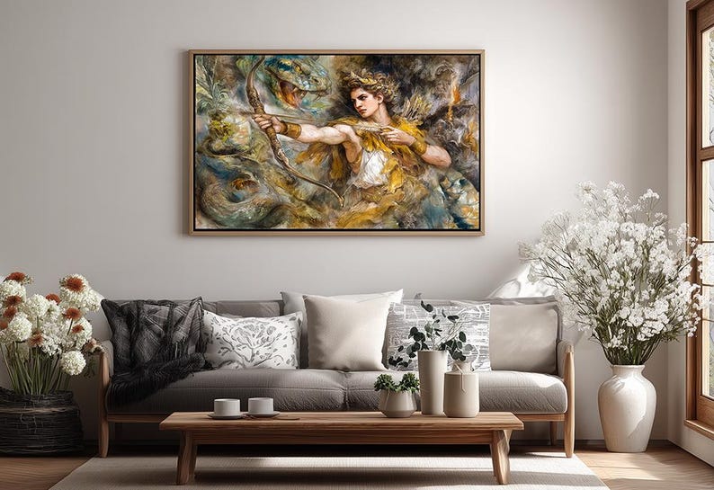 Apollo and the Serpent Python, Greek God, God of the Sun, Healing ...