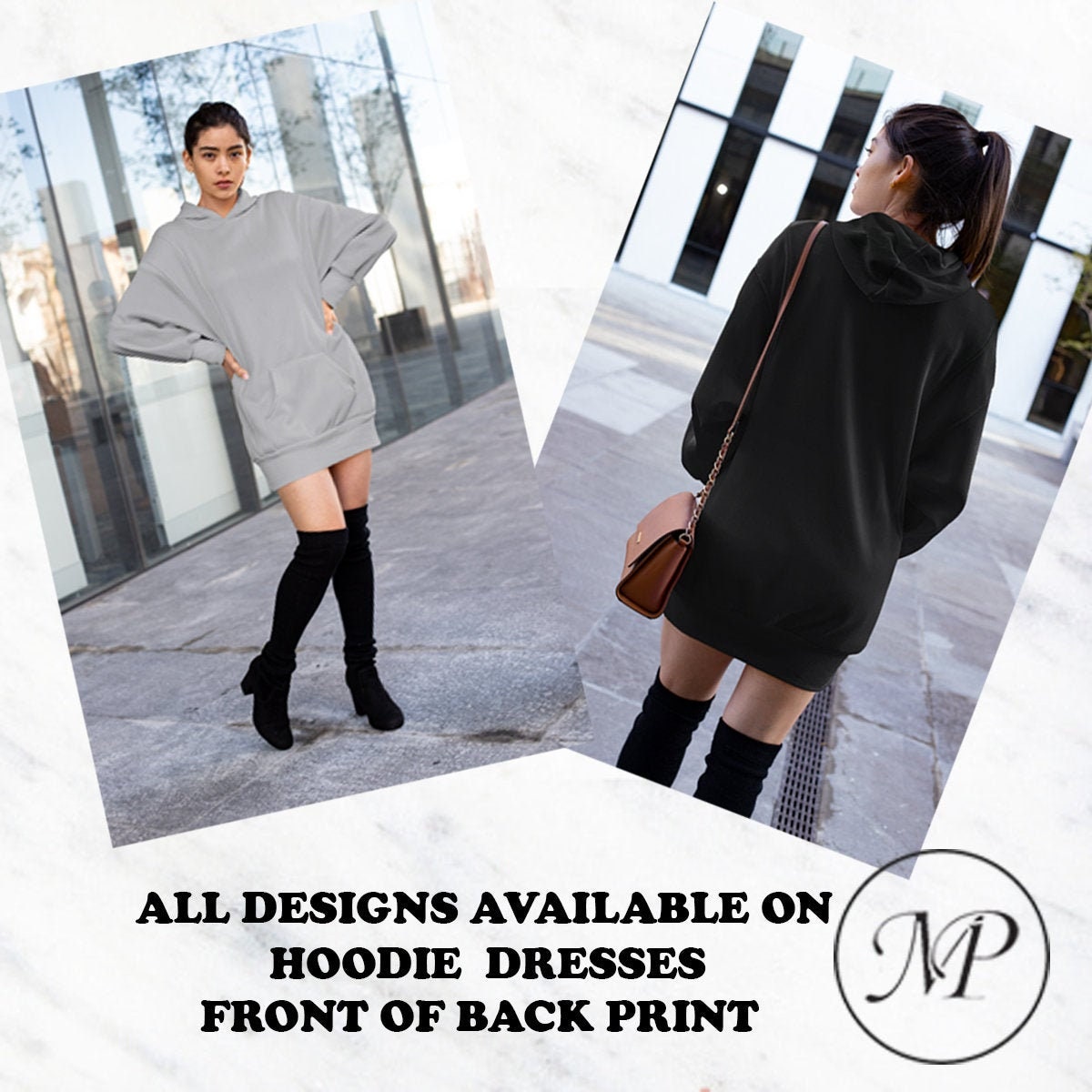Hoodie dress and thigh high cheap boots