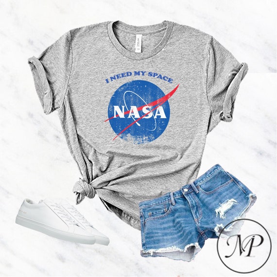 Hej hej Orkan Citron Distressed NASA T-shirt NASA T Shirt 'I Need My - Etsy