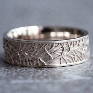Nature Inspired Wedding Ring, Wedding Ring Set His And Hers, Viking Wedding Ring Set, Wedding Ring Set His And Her, Celtic Wedding Ring Set