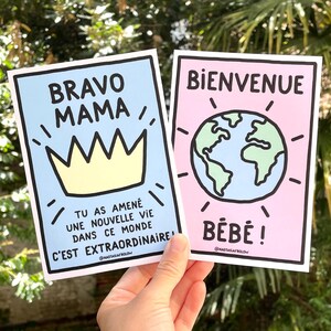 Lot de cartes positives pour nouvelle maman, cadeau de post-partum, maternité, naissance, grossesse, accouchement, enfantement