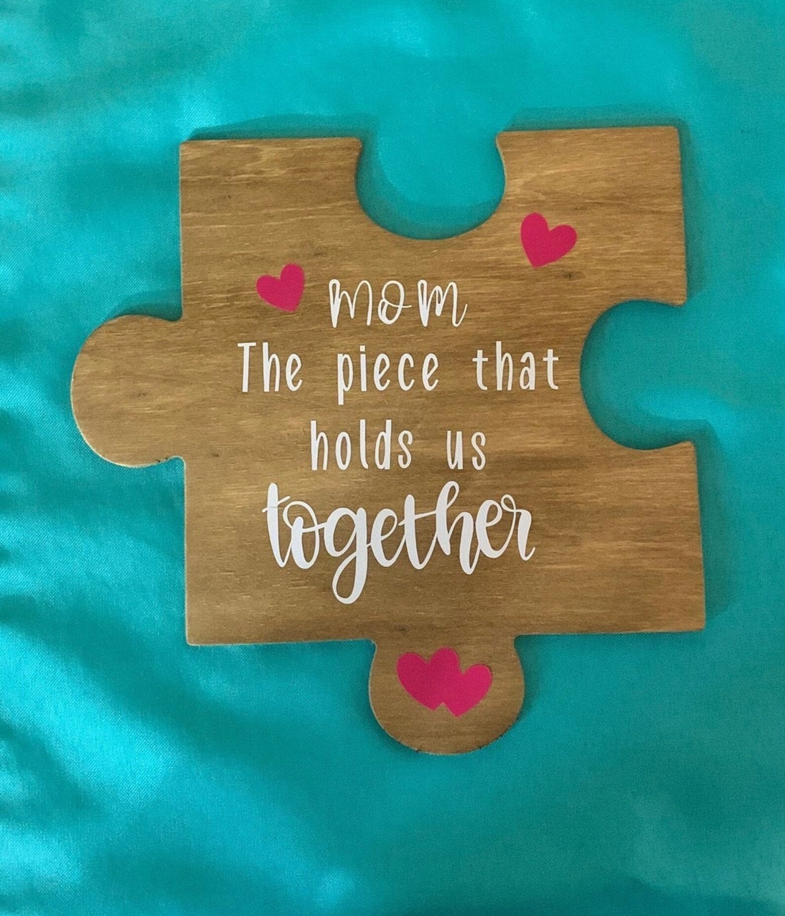 Mothers Day Puzzle Piece Sign/Wreath Embellishment/Table Top Etsy