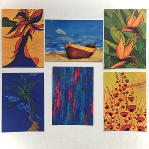 Ensemble d'inspiration 6 cartes postales de l'art original