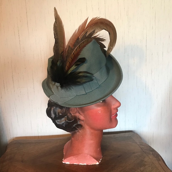 Vintage fedora hat 1940 40's