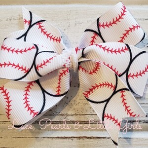 Take Me Out to the Ballgame Bow - Softball Bow -