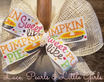 Pumpkin Pie Bow