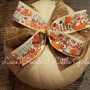Thanksgiving Bow - Little Miss Gobble