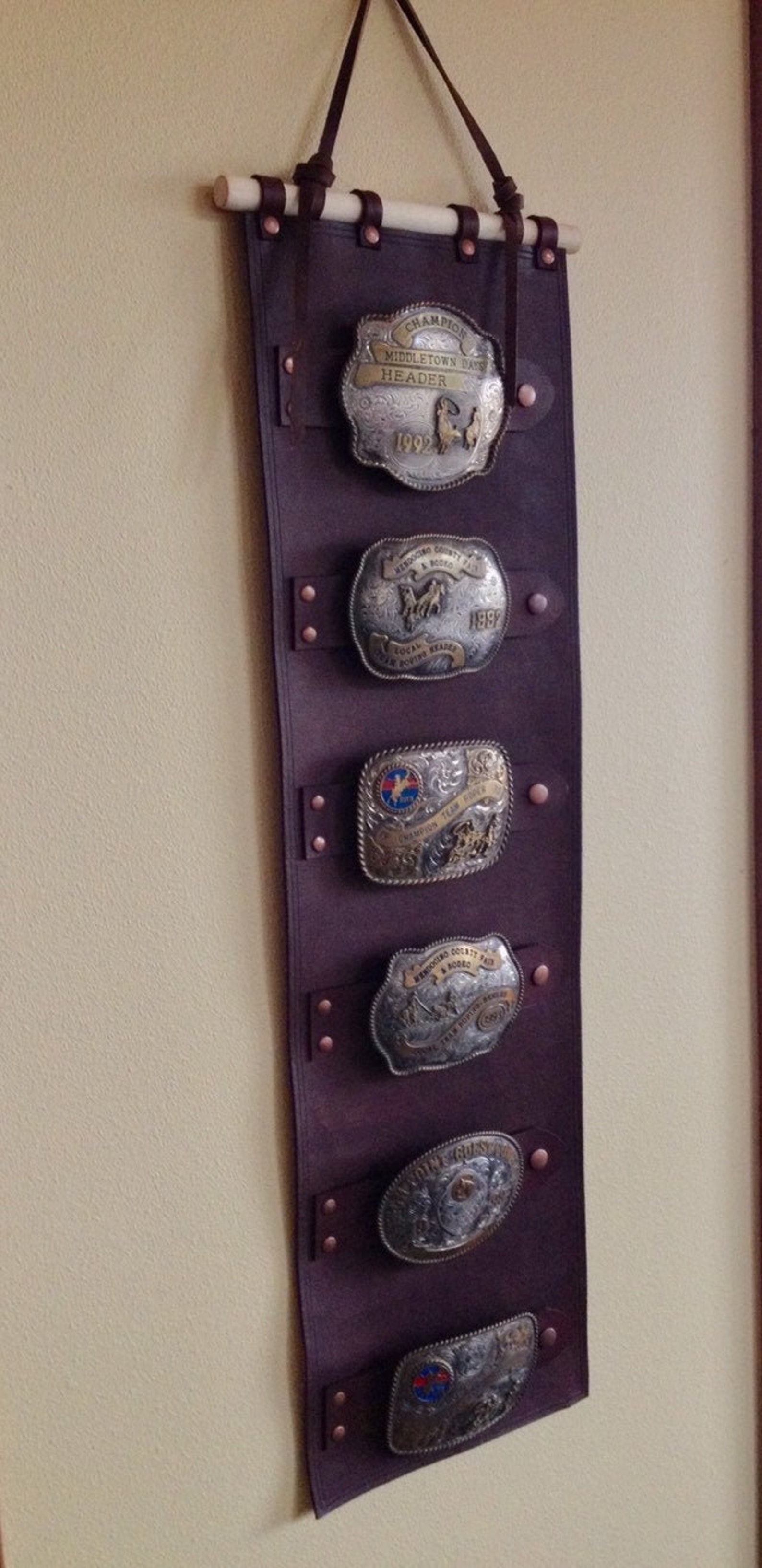 Custom Wall Display for Belt Buckles Deposit Etsy