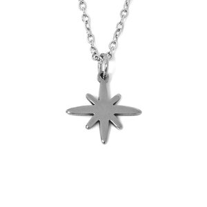 Star Necklace, Celestial Jewelry in Stainless Steel