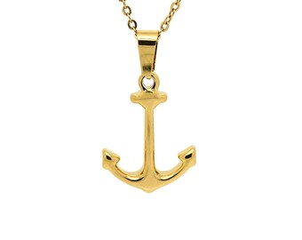 Gouden Anker Ketting, Gouden Nautische Sieraden