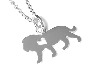 Sterling Silver Lion Necklace, African Pendant, Animal Jewelry