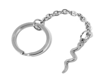 Snake Sleutelhanger in roestvrij staal met 25 mm sleutelhanger