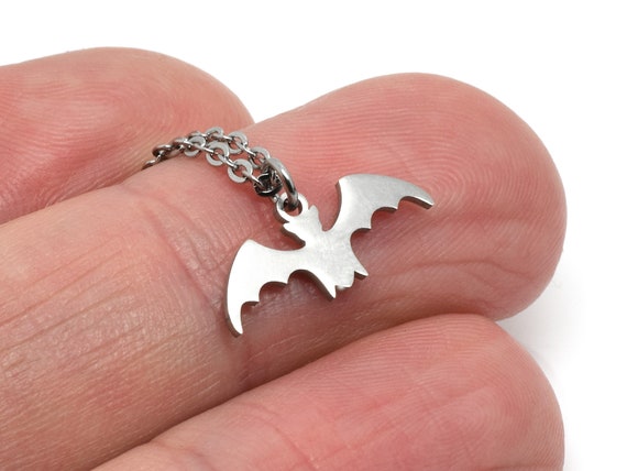 Sterling Silver Bat Necklace By Lily Charmed | notonthehighstreet.com
